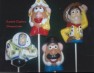 315sp Woodsman and Friends Chocolate or Hard Candy Lollipop Mold